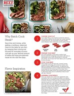 batch cook steak