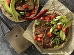 Beef Steak and Black Bean Soft Tacos