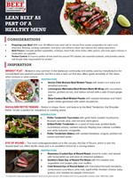 Lean beef and health