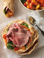 Mediterranean Beef and Veggie Wraps