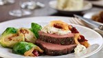 Tenderloin with Wine-Braised Onions and Herb Cheese